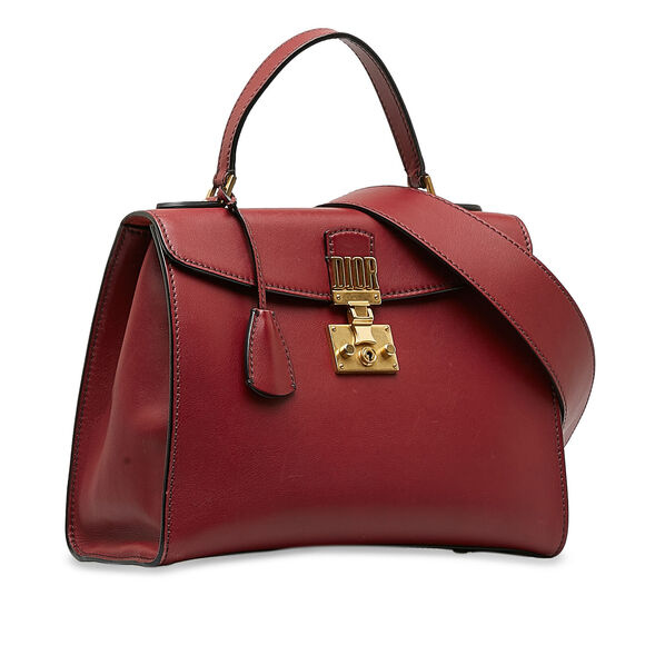 Auth Dior Dioraddict Top Handle Bag Red #146893D13B - Picture 2 of 14